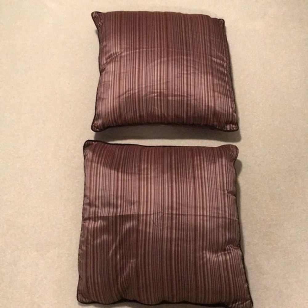 Set of 2 European throw pillows